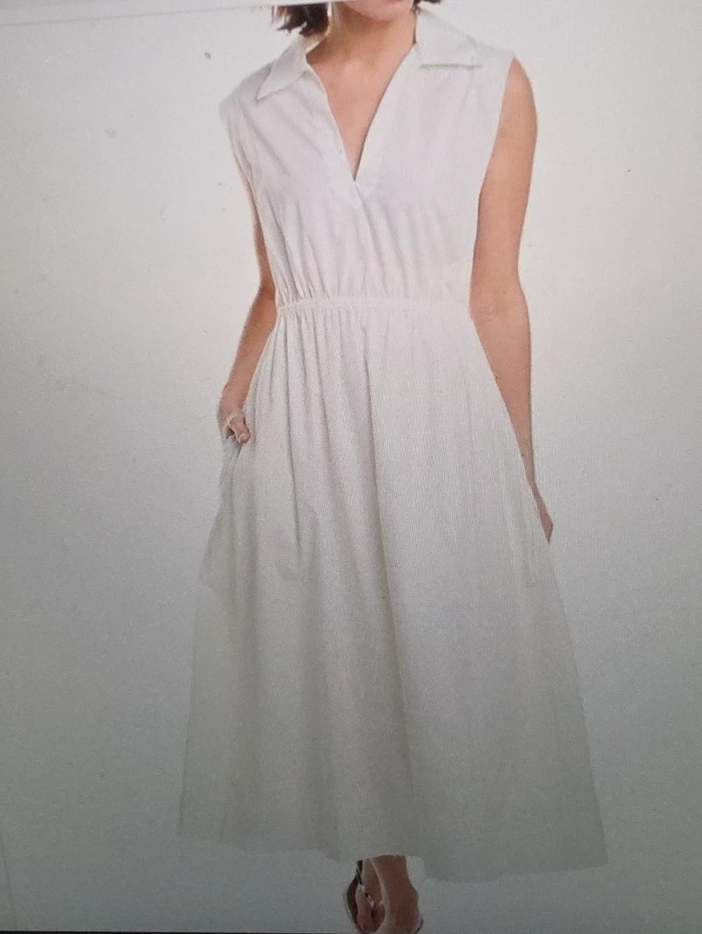 rag & bone Sleeveless Collared Joan Poplin Dress Size S